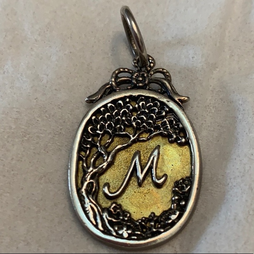 Waxing Poetic Family Tree Letter M Pendant
